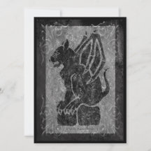 Gargoyle Gray Stone Scrolls
