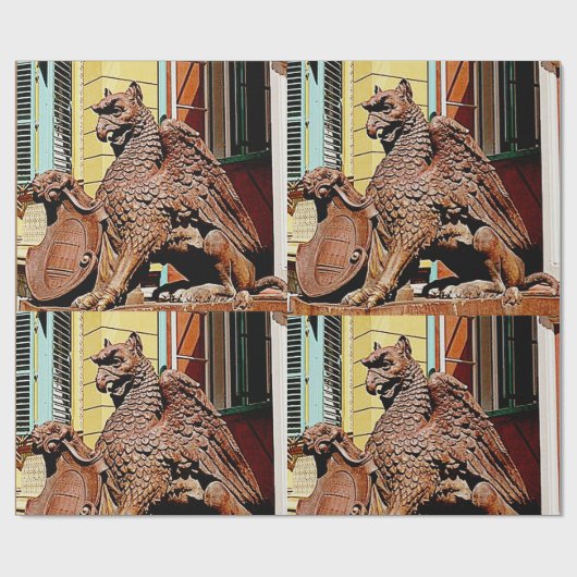 GARGOYLE GRIFFIN Wrapping Paper 2 Geschenkpapier (Flach)