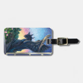 Gargoyle Guardian Fantasy Art Gepäckanhänger (Vorderseite horizontal)