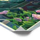 Gargoyle Guardian Fantasy Art Poster (Ecke)