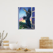 Gargoyle Guardian Fantasy Art Poster (Küche)
