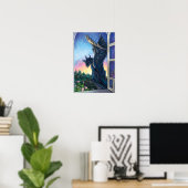 Gargoyle Guardian Fantasy Art Poster (Heimbüro)