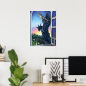 Gargoyle Guardian Fantasy Art Poster (Heimbüro)