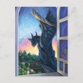 Gargoyle Guardian Fantasy Art Postkarte (Vorderseite)