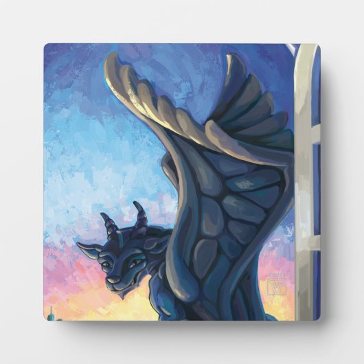 Gargoyle Guardian Fotoplatte (Vorderseite)