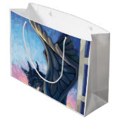 Gargoyle Guardian Große Geschenktüte (Rückseite Schrägansicht)