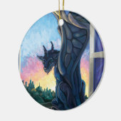 Gargoyle Guardian Keramikornament (Links)