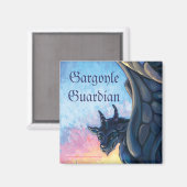 Gargoyle Guardian Magnet (Vorderseite/Rückseite)