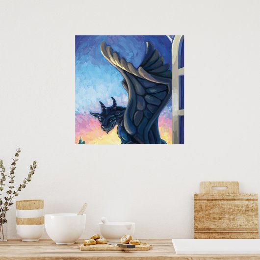 Gargoyle Guardian Poster (Küche)