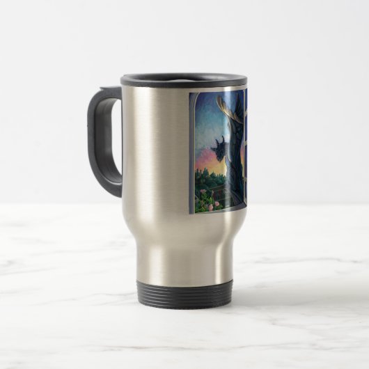 Gargoyle Guardian Reisebecher (Vorderseite Links)