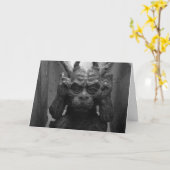 Gargoyle Halloween Card Karte (Gelbe Blume)