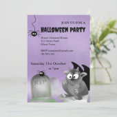 Gargoyle Halloween-Party Einladung (Stehend Vorderseite)