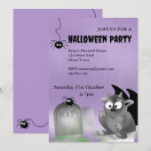 Gargoyle Halloween-Party Einladung (Vorne/Hinten)