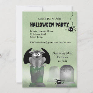 Gargoyle Halloween-Party-Einladung Einladung