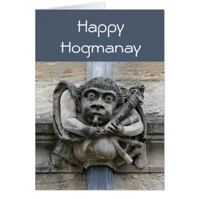Gargoyle Hogmanay Karte (Vorne)