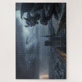 Gargoyle in einer stürmischen Nacht Puzzle (Vertikal)