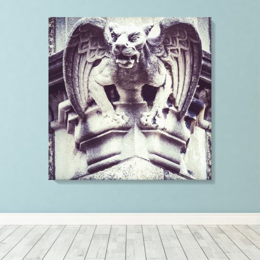 Gargoyle Leinwanddruck (Insitu (Holzboden))