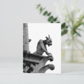 Gargoyle mit Blick auf Paris Postkarte (Stehend Vorderseite)