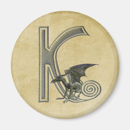 Gargoyle Monogram K Magnet (Vorne)