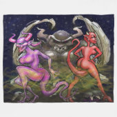 Gargoyle n Dark Fee Fleecedecke (Vorderseite (Horizontal))