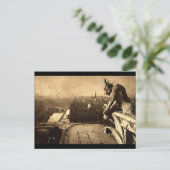 Gargoyle Notre Dame, Paris Frankreich 1912 Vintag Postkarte (Stehend Vorderseite)