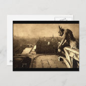 Gargoyle Notre Dame, Paris Frankreich 1912 Vintag Postkarte (Vorne/Hinten)