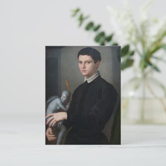 Gargoyle oder Dark Cupid in diesem verstörenden It Postkarte (Stehend Vorderseite)