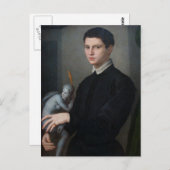 Gargoyle oder Dark Cupid in diesem verstörenden It Postkarte (Vorne/Hinten)