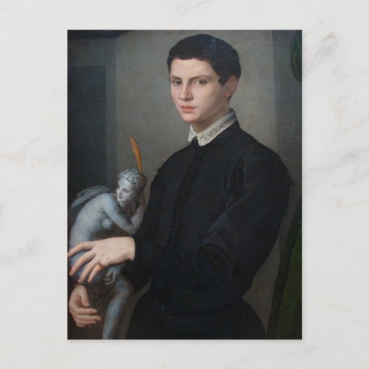 Gargoyle oder Dark Cupid in diesem verstörenden It Postkarte (Vorderseite)