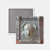 Gargoyle-Panel von der verlassen Portaltür, 1 Magnet (Vorderseite/Rückseite)