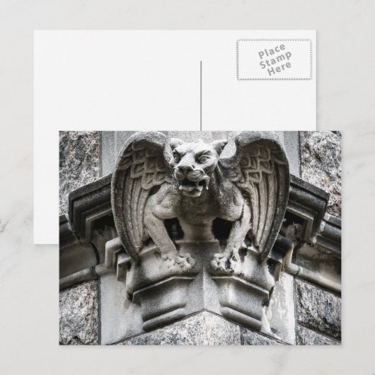 Gargoyle Postcard Postkarte (Vorne/Hinten)