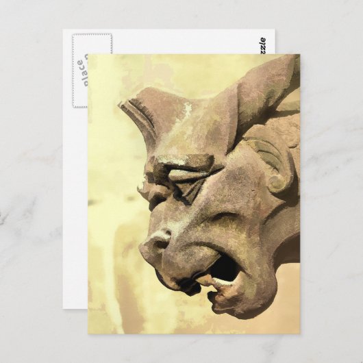 GARGOYLE POSTKARTE (Vorne/Hinten)