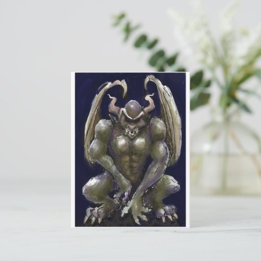 Gargoyle Postkarte (Stehend Vorderseite)