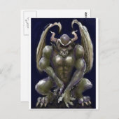 Gargoyle Postkarte (Vorne/Hinten)