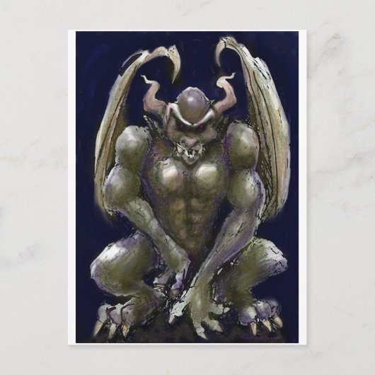 Gargoyle Postkarte (Vorderseite)