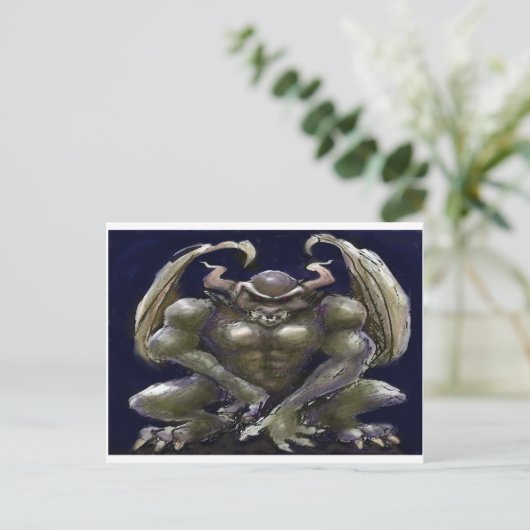 Gargoyle Postkarte (Stehend Vorderseite)