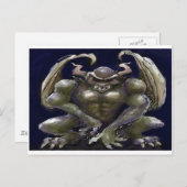 Gargoyle Postkarte (Vorne/Hinten)