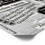 Gargoyle Protection Agency Canvas Print Poster (Ecke)