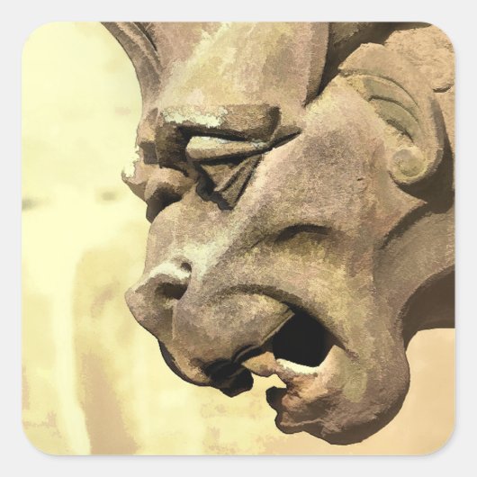 GARGOYLE QUADRATISCHER AUFKLEBER (Vorderseite)