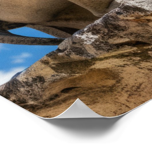 Gargoyle und Wolken Poster (Ecke)