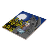 Gargoyle Urban Fantasy Cityscape Fliese (Seite)