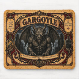 Gargoyle, Vintage Zirkusmonster Mousepad