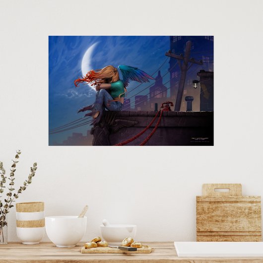 Gargoyle von J. Matthew Root Poster (Küche)