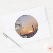 Gargoyle von Notre-Dame Runder Aufkleber (Umschlag)