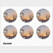 Gargoyle von Notre-Dame Runder Aufkleber (Blatt)