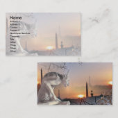 Gargoyle von Notre-Dame Visitenkarte (Vorne/Hinten)