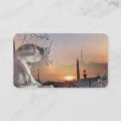 Gargoyle von Paris Visitenkarte (Rückseite)