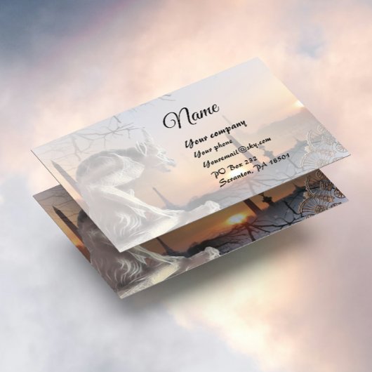 Gargoyle von Paris Visitenkarte