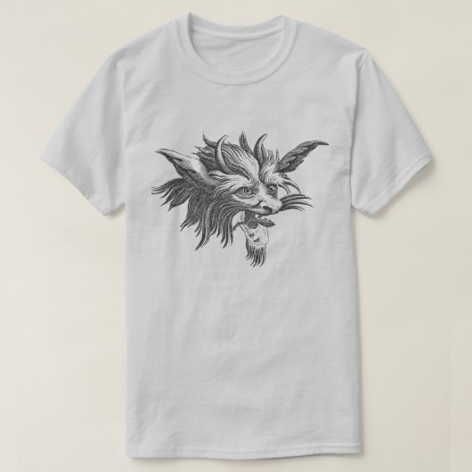Gargoylen-Gesicht-T-Shirt T-Shirt (Design vorne)