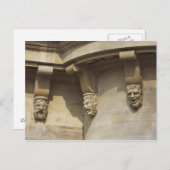 Gargoyles auf der Brücke Pont Neuf in Paris, Frank Postkarte (Vorne/Hinten)